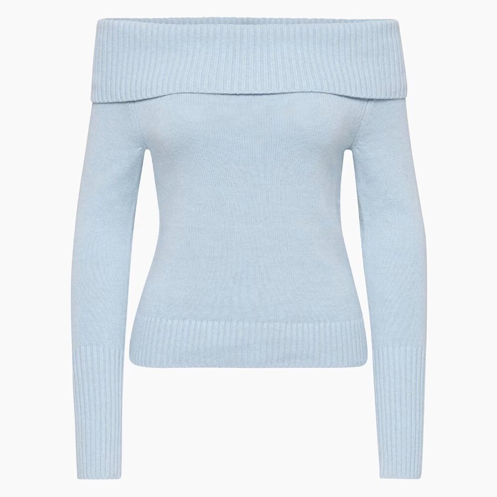 NWT Aritzia Off Shoulder Topaz Sweater